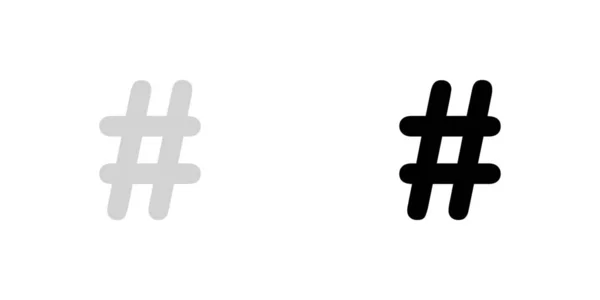 Geïllustreerd pictogram geïsoleerd op een achtergrond-hashtag — Stockvector