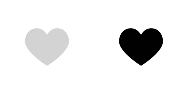 Illusztrált Icon izolált háttér-szív — Stock Vector