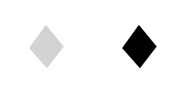 Resimli Simge Arka Planda İzole - Diamonds Card Suit