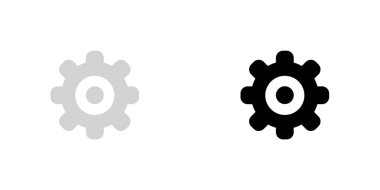 Resimli Simge Arka Planda İzole - Dişli