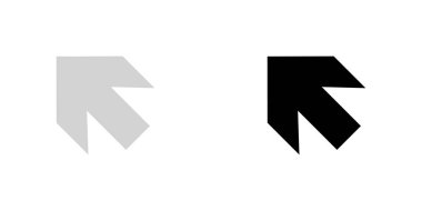 Resimli Simge Arka Planda İzole - Solyukarı Ok