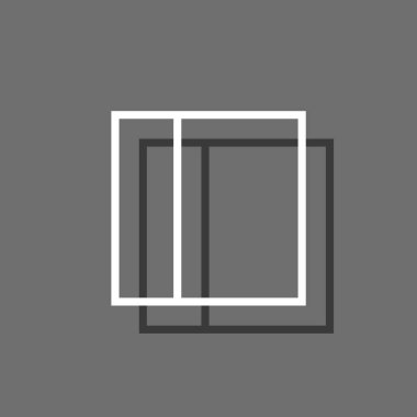 Resimli Simge Arka Planda İzole - Web Wireframe Split 