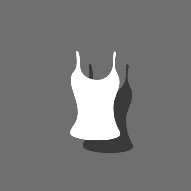 Resimli Simge Arka Planda İzole - Yelek Üst