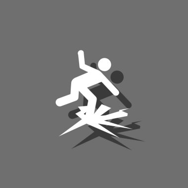 Resimli Simge Arka Planda İzole - İnce Buz