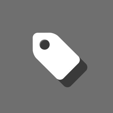 Resimli Simge Arka Planda İzole - Etiket