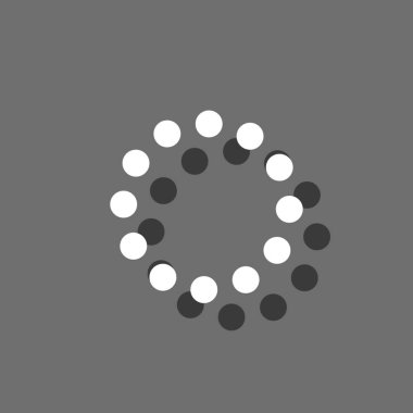 Resimli Simge Arka Planda İzole - Yuvarlak Yükleme