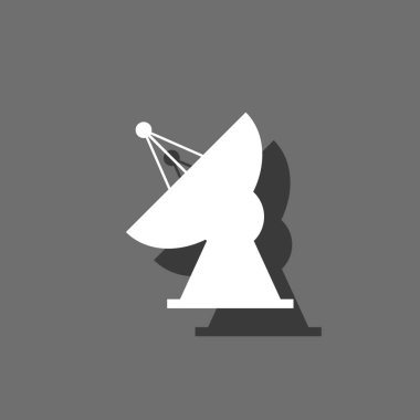 Resimli Simge Arka Planda İzole - Radyo Teleskopu