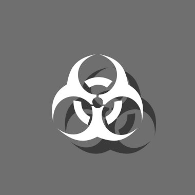 Resimli Simge Arka Planda İzole - Radyo Aktif Yuvarlak