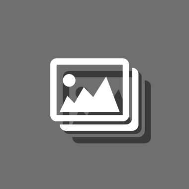 Resimli Simge Arka Planda İzole - Fotoğraflar