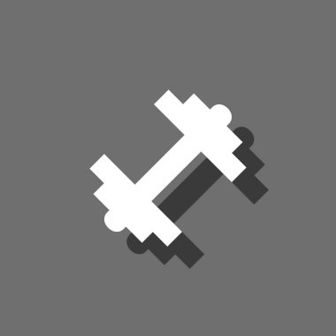 Resimli Simge Arka Planda İzole - Halter