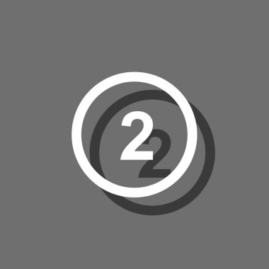 Resimli Simge Arka Planda Yalıtılmış - Daire 2 Anahat