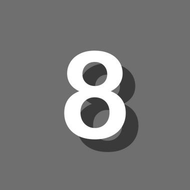 Resimli Simge Arka Planda İzole - 8