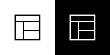 Resimli Simge Arka Planda İzole - Web Wireframe 4 Way 