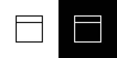 Resimli Simge Arka Planda İzole - Web Wireframe Split 