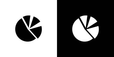 Resimli Simge Arka Planda İzole - Pasta Grafiği