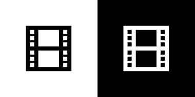 Resimli Simge Arka Planda İzole - Film Makara