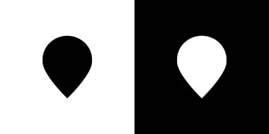 Resimli Simge Arka Planda İzole - Harita İşaretçisi