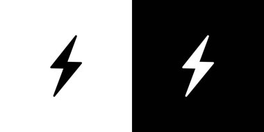 Resimli Simge Arka Planda İzole - Şimşek Çakma
