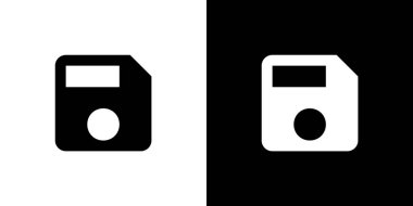 Resimli Simge Arka Planda İzole - Büyük Disket