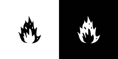 Resimli Simge Arka Planda İzole - Alevler