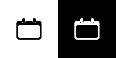 Resimli Simge Arka Planda İzole - Boş Yuvarlak Calend