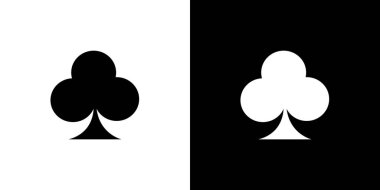 Resimli Simge Arka Planda İzole - Kulüpler Kart Kıyafeti