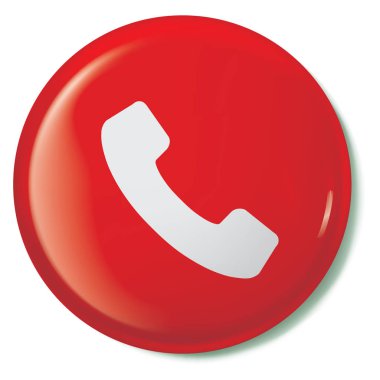 Resimli Simge Arka Planda İzole - Telefon