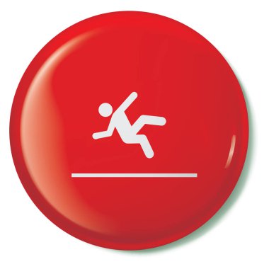 Resimli Simge Arka Planda İzole - Slippy Surface