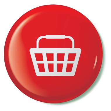 Resimli Simge Arka Planda İzole - Alışveriş Sepeti