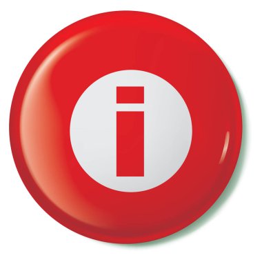 Resimli Simge Arka Planda İzole - Yuvarlak Bilgi