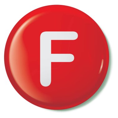Resimli Simge Arka Planda İzole - F