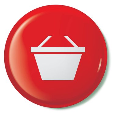 Resimli Simge Arka Planda İzole - Sepet