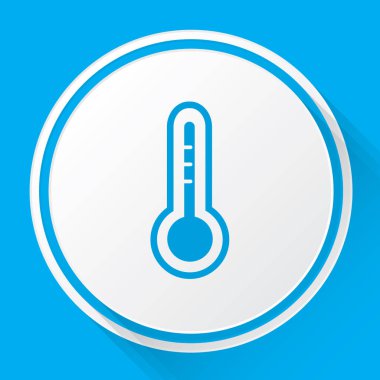 Resimli Simge Arka Planda İzole - Termometre