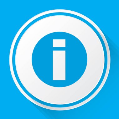 Resimli Simge Arka Planda İzole - Yuvarlak Bilgi