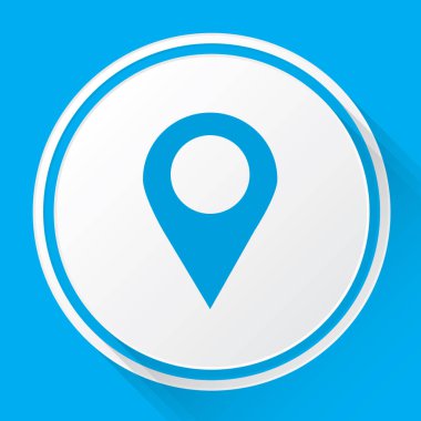 Resimli Simge Arka Planda Yalıtılmış - İşaretçi