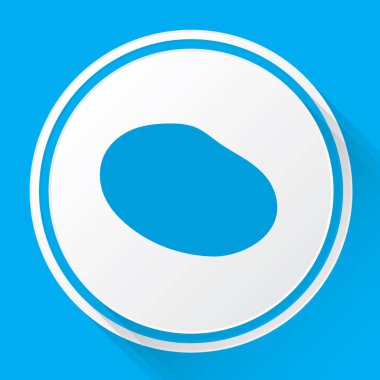 Resimli Simge Arka Planda İzole - Patates