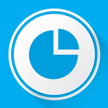 Resimli Simge Arka Planda İzole - Pasta Grafiği Patladı