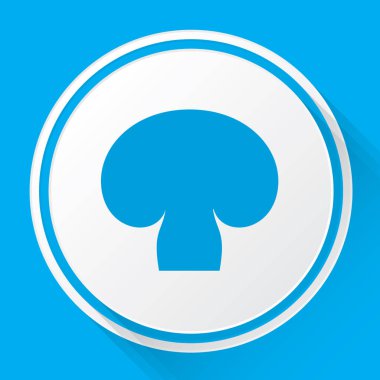 Resimli Simge Arka Planda İzole - Mantar