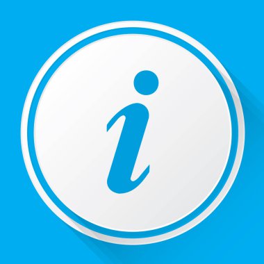 Resimli Simge Arka Planda İzole - Bilgi