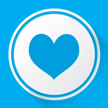 Resimli Simge Arka Planda İzole - Kalpler Kart Kıyafeti