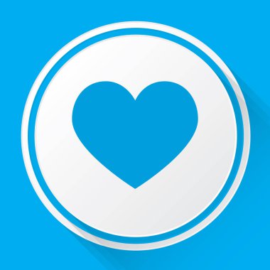 Resimli Simge Arka Planda İzole - Kalp