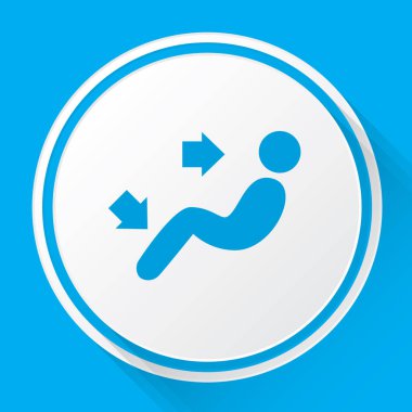 Resimli Simge Arka Planda İzole - Ayak iyi ve Yüz F