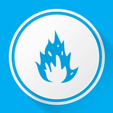 Resimli Simge Arka Planda İzole - Alevler