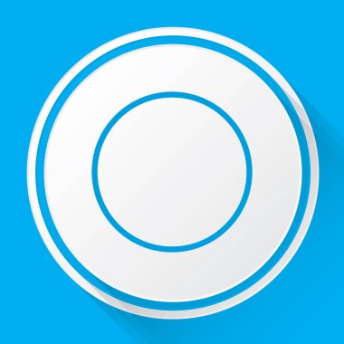 Resimli Simge Arka Planda İzole - Boş Pasta Grafiği