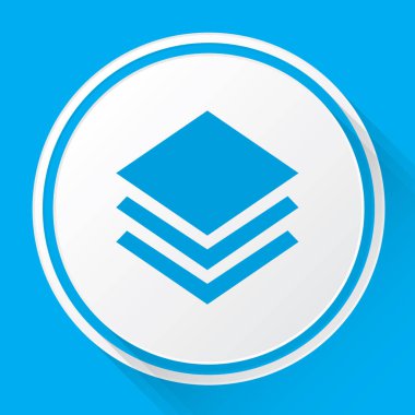 Resimli Simge Arka Planda İzole - Elmas Katmanlar