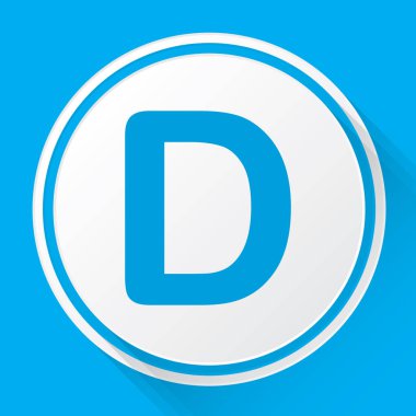 Resimli Simge Arka Planda İzole - D