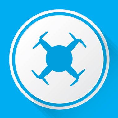 Resimli Simge Arka Planda İzole - Dairesel Drone