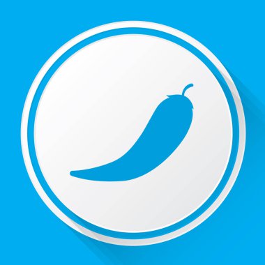 Resimli Simge Arka Planda İzole - Acı Biber