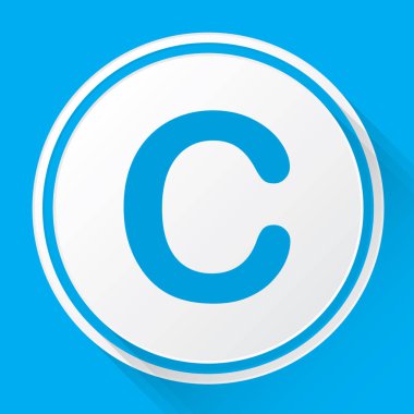 Resimli Simge Arka Planda İzole - C