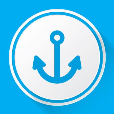 Resimli Simge Arka Planda İzole - Çapa